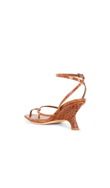 Simkhai Kelsey Embossed Leather Strappy Wedge | Thumbnail 3 Simkhai Kelsey Embossed Leather Strappy Wedge | Thumbnail 3