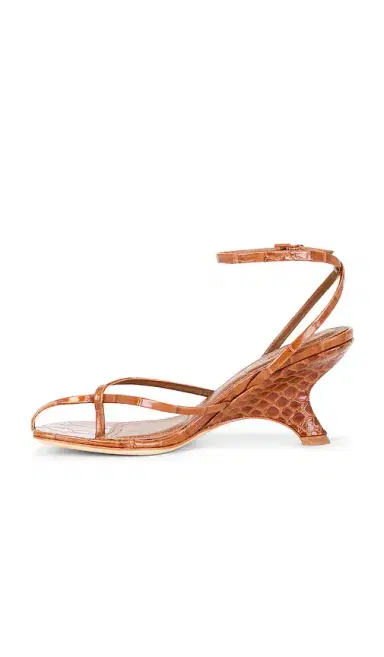 Simkhai Kelsey Embossed Leather Strappy Wedge | Thumbnail 5 Simkhai Kelsey Embossed Leather Strappy Wedge | Thumbnail 5