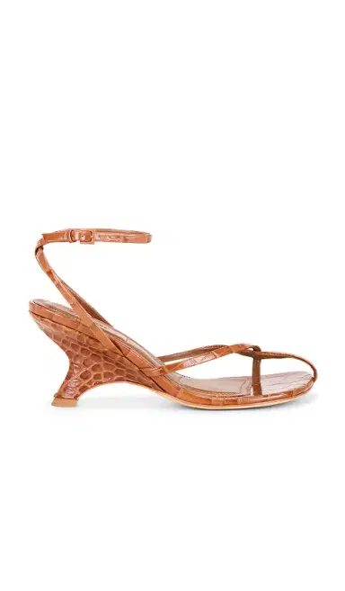 Simkhai Kelsey Embossed Leather Strappy Wedge | Thumbnail 1 Simkhai Kelsey Embossed Leather Strappy Wedge | Thumbnail 1
