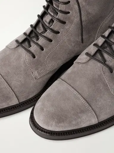 Brunello Cucinelli Suede Derby Boots - Men | Thumbnail 5 Brunello Cucinelli Suede Derby Boots - Men | Thumbnail 5