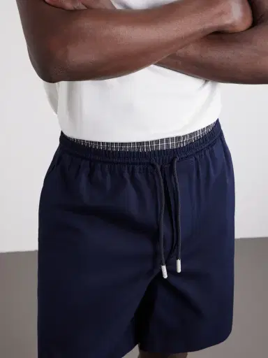 Loewe Straight-Leg Anagram-Embroidered Cotton-Twill Drawstring Shorts - Men | Thumbnail 5 Loewe Straight-Leg Anagram-Embroidered Cotton-Twill Drawstring Shorts - Men | Thumbnail 5