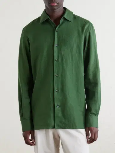 Zegna Oasi Linen Shirt - Men | Thumbnail 3 Zegna Oasi Linen Shirt - Men | Thumbnail 3