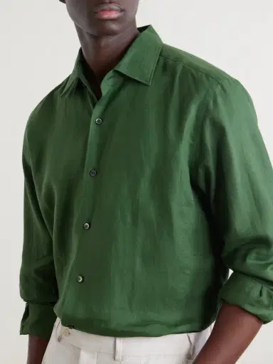 Zegna Oasi Linen Shirt - Men | Thumbnail 5 Zegna Oasi Linen Shirt - Men | Thumbnail 5