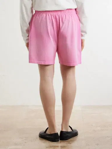 424 Straight-Leg Logo-Print Striped Cotton-Jersey Drawstring Shorts - Men | Thumbnail 4 424 Straight-Leg Logo-Print Striped Cotton-Jersey Drawstring Shorts - Men | Thumbnail 4