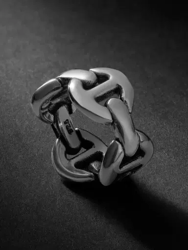 Hoorsenbuhs Quad Link Sterling Silver Ring - Men | Thumbnail 1 Hoorsenbuhs Quad Link Sterling Silver Ring - Men | Thumbnail 1
