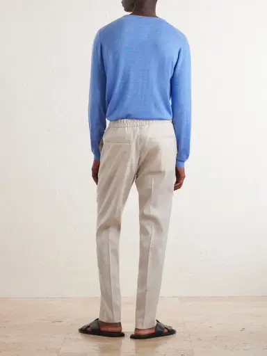 Paul Smith Straight-Leg Linen and Wool-Blend Trousers - Men | Thumbnail 4 Paul Smith Straight-Leg Linen and Wool-Blend Trousers - Men | Thumbnail 4