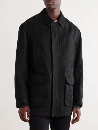 Tom Ford Suede-Trimmed Cotton-Blend Twill Jacket - Men | Thumbnail 3 Tom Ford Suede-Trimmed Cotton-Blend Twill Jacket - Men | Thumbnail 3