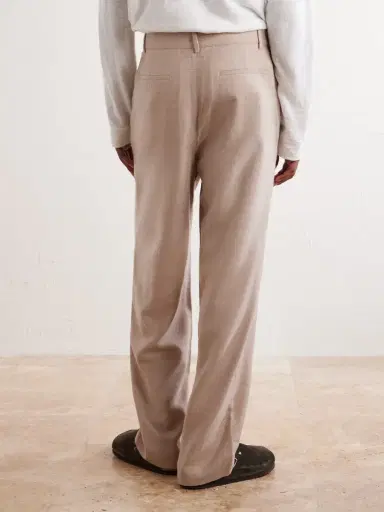 The Elder Statesman Cashmina Slacker Straight-Leg Wool and Cashmere-Blend Trousers - Men | Thumbnail 4 The Elder Statesman Cashmina Slacker Straight-Leg Wool and Cashmere-Blend Trousers - Men | Thumbnail 4
