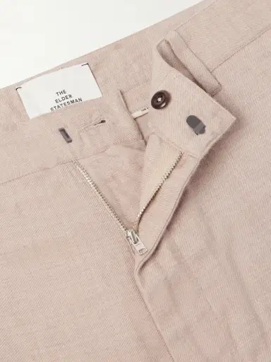 The Elder Statesman Cashmina Slacker Straight-Leg Wool and Cashmere-Blend Trousers - Men | Thumbnail 6 The Elder Statesman Cashmina Slacker Straight-Leg Wool and Cashmere-Blend Trousers - Men | Thumbnail 6
