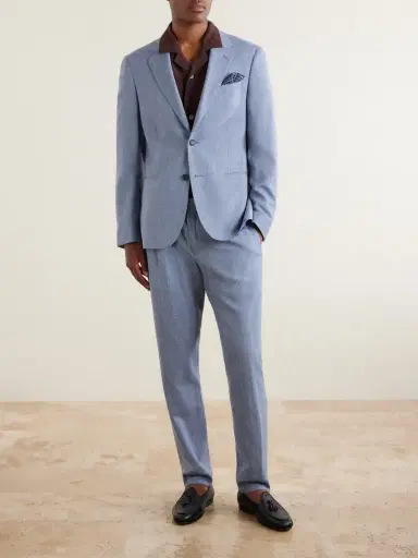 MR P. Wool, Silk and Linen-Blend Suit Jacket - Men | Thumbnail 2 MR P. Wool, Silk and Linen-Blend Suit Jacket - Men | Thumbnail 2