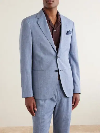 MR P. Wool, Silk and Linen-Blend Suit Jacket - Men | Thumbnail 3 MR P. Wool, Silk and Linen-Blend Suit Jacket - Men | Thumbnail 3