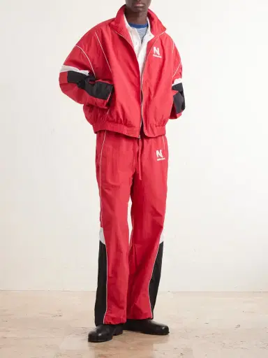 Nahmias Straight-leg Logo-Embroidered Nylon Trousers - Men | Thumbnail 2 Nahmias Straight-leg Logo-Embroidered Nylon Trousers - Men | Thumbnail 2