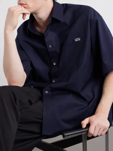 Loewe Anagram-Embroidered Cotton-Twill Shirt - Men | Thumbnail 5 Loewe Anagram-Embroidered Cotton-Twill Shirt - Men | Thumbnail 5
