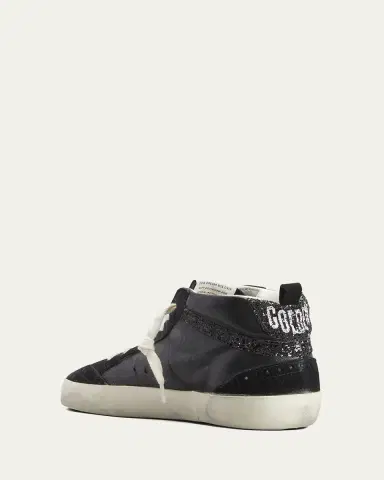 Golden Goose Mid Star Glitter Wing-Tip Sneakers | Thumbnail 4 Golden Goose Mid Star Glitter Wing-Tip Sneakers | Thumbnail 4