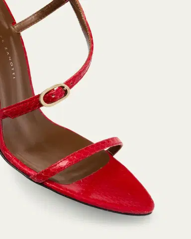 Giuseppe Zanotti Snakeskin Ankle Strap Stiletto Sandals | Thumbnail 5 Giuseppe Zanotti Snakeskin Ankle Strap Stiletto Sandals | Thumbnail 5
