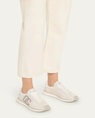 Dolce & Gabbana Mixed-Material DG Cushion Sneakers | Thumbnail 2 Dolce & Gabbana Mixed-Material DG Cushion Sneakers | Thumbnail 2