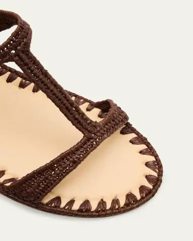 CARRIE FORBES Tume Raffia T-Strap Slide Sandals | Thumbnail 5 CARRIE FORBES Tume Raffia T-Strap Slide Sandals | Thumbnail 5