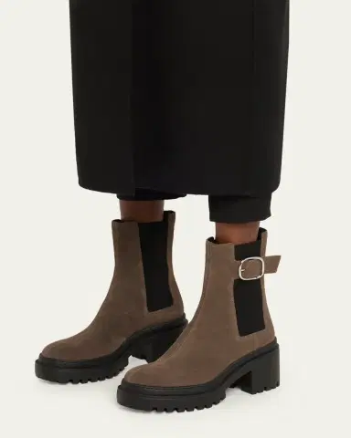 Giuseppe Zanotti Platform Suede Chelsea Boots | Thumbnail 2 Giuseppe Zanotti Platform Suede Chelsea Boots | Thumbnail 2