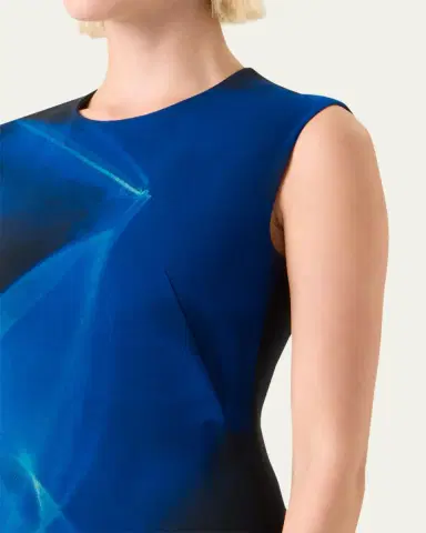 Akris Printed Double-Face Wool Midi Dress | Thumbnail 5 Akris Printed Double-Face Wool Midi Dress | Thumbnail 5