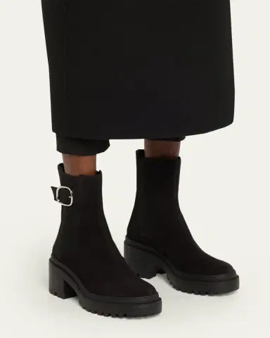 Giuseppe Zanotti Platform Suede Chelsea Boots | Thumbnail 2 Giuseppe Zanotti Platform Suede Chelsea Boots | Thumbnail 2