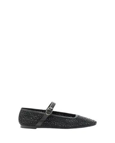 Le Monde Béryl Crystal Mesh Mary Jane Ballerina Flats | Thumbnail 1 Le Monde Béryl Crystal Mesh Mary Jane Ballerina Flats | Thumbnail 1