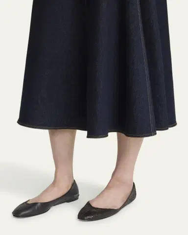 Jacquemus Les Ballerines Mixed Leather Flats | Thumbnail 2 Jacquemus Les Ballerines Mixed Leather Flats | Thumbnail 2