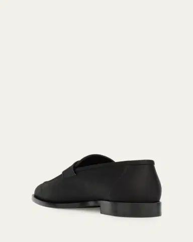 Loro Piana Sergio Satin Penny Loafers | Thumbnail 2 Loro Piana Sergio Satin Penny Loafers | Thumbnail 2