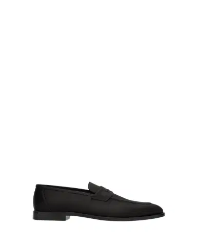 Loro Piana Sergio Satin Penny Loafers | Thumbnail 1 Loro Piana Sergio Satin Penny Loafers | Thumbnail 1
