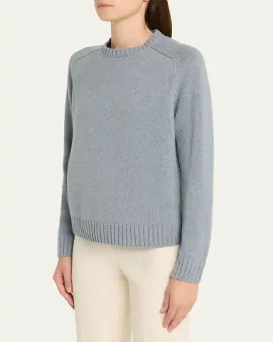 Loro Piana Neo Parksville Cashmere Crewneck Sweater | Thumbnail 4 Loro Piana Neo Parksville Cashmere Crewneck Sweater | Thumbnail 4