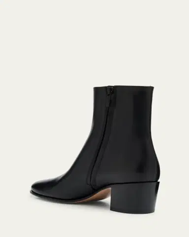 Gianvito Rossi Glove Leather Block-Heel Booties | Thumbnail 4 Gianvito Rossi Glove Leather Block-Heel Booties | Thumbnail 4