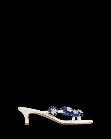 Bottega Veneta Riva Floral Leather Kitten-Heel Sandals | Thumbnail 2 Bottega Veneta Riva Floral Leather Kitten-Heel Sandals | Thumbnail 2