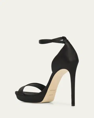 Alexander McQueen 125mm Satin Platform Charm-Strap Sandals | Thumbnail 4 Alexander McQueen 125mm Satin Platform Charm-Strap Sandals | Thumbnail 4