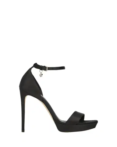 Alexander McQueen 125mm Satin Platform Charm-Strap Sandals | Thumbnail 1 Alexander McQueen 125mm Satin Platform Charm-Strap Sandals | Thumbnail 1