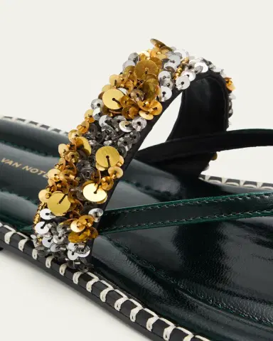 Dries Van Noten Sequined Leather Thong Sandals | Thumbnail 5 Dries Van Noten Sequined Leather Thong Sandals | Thumbnail 5