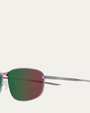 Balenciaga Men's BB0494SA-005 Metal and Nylon Rectangle Sunglasses | Thumbnail 3 Balenciaga Men's BB0494SA-005 Metal and Nylon Rectangle Sunglasses | Thumbnail 3