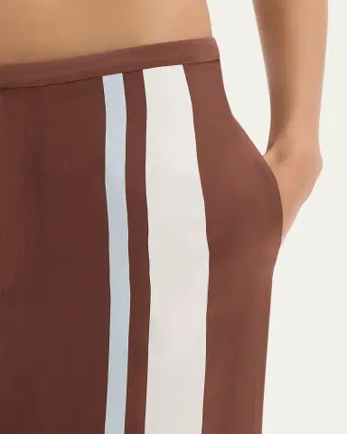 SIR. Marais Striped Silk Crepe Trousers | Thumbnail 5 SIR. Marais Striped Silk Crepe Trousers | Thumbnail 5
