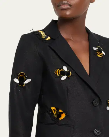 Libertine Buzz Off Linen Classic Jacket | Thumbnail 5 Libertine Buzz Off Linen Classic Jacket | Thumbnail 5