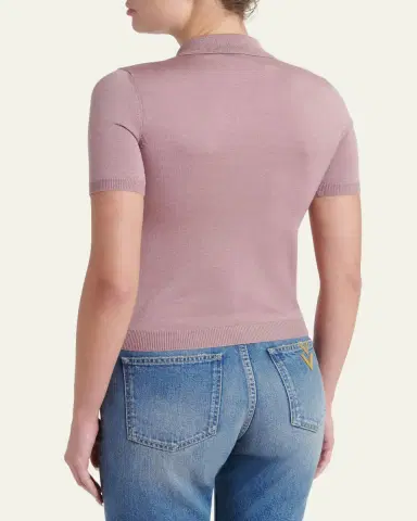 Valentino Garavani Tieneck Knit Top | Thumbnail 3 Valentino Garavani Tieneck Knit Top | Thumbnail 3
