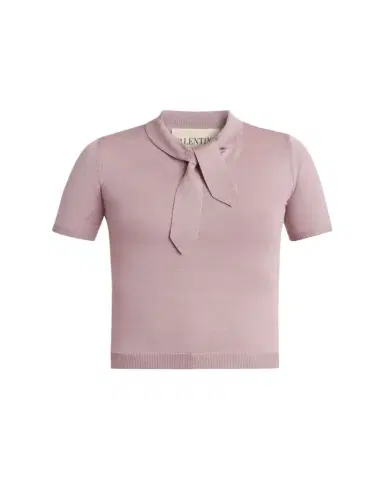 Valentino Garavani Tieneck Knit Top | Thumbnail 1 Valentino Garavani Tieneck Knit Top | Thumbnail 1