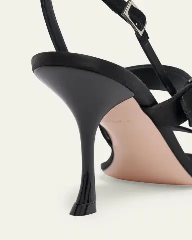 Roger Vivier 85mm Mini Bouquet Satin Slingback Sandals | Thumbnail 3 Roger Vivier 85mm Mini Bouquet Satin Slingback Sandals | Thumbnail 3
