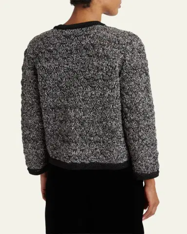 Valentino Garavani Tweed Melange Jacket | Thumbnail 3 Valentino Garavani Tweed Melange Jacket | Thumbnail 3