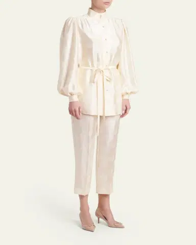 Valentino Garavani Silk Button-Up Blouse | Thumbnail 2 Valentino Garavani Silk Button-Up Blouse | Thumbnail 2