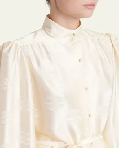 Valentino Garavani Silk Button-Up Blouse | Thumbnail 5 Valentino Garavani Silk Button-Up Blouse | Thumbnail 5