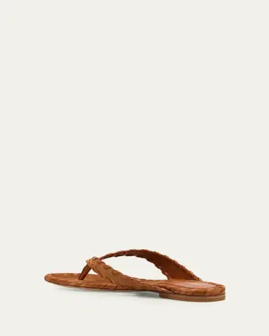 Gianvito Rossi Whipstitch Suede Thong Sandals | Thumbnail 2 Gianvito Rossi Whipstitch Suede Thong Sandals | Thumbnail 2