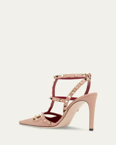 Valentino Garavani 100mm Rockstud Leather Ankle-Strap Pumps | Thumbnail 7 Valentino Garavani 100mm Rockstud Leather Ankle-Strap Pumps | Thumbnail 7