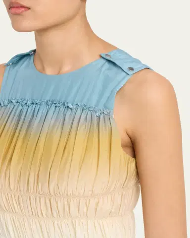 3.1 Phillip Lim Smocked Ombré Voile Midi Dress | Thumbnail 5 3.1 Phillip Lim Smocked Ombré Voile Midi Dress | Thumbnail 5