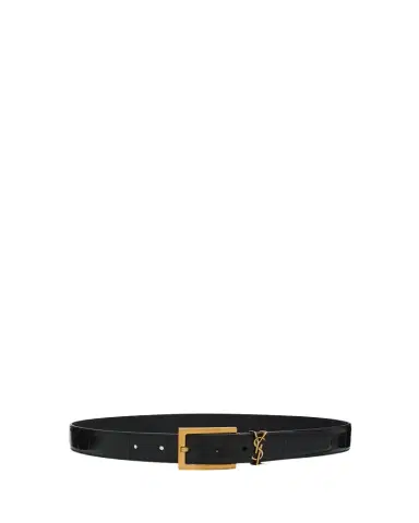 Saint Laurent Cassandre Belt in Eel Leather | Thumbnail 1 Saint Laurent Cassandre Belt in Eel Leather | Thumbnail 1