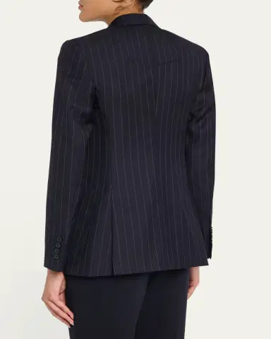 Givenchy Double-Breasted Pinstripe Wool Jacket | Thumbnail 3 Givenchy Double-Breasted Pinstripe Wool Jacket | Thumbnail 3