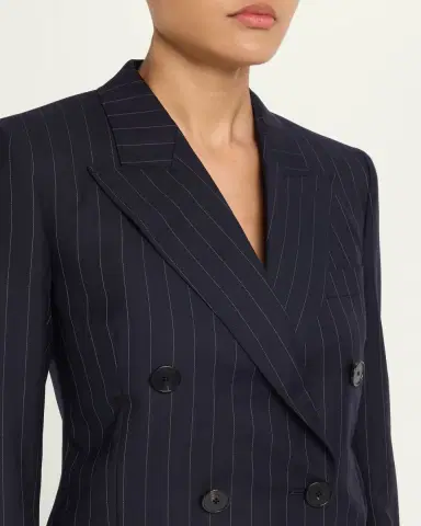 Givenchy Double-Breasted Pinstripe Wool Jacket | Thumbnail 5 Givenchy Double-Breasted Pinstripe Wool Jacket | Thumbnail 5