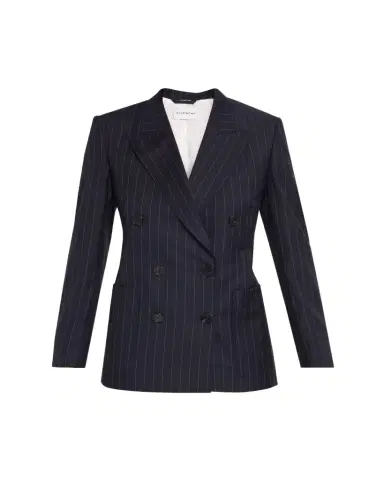 Givenchy Double-Breasted Pinstripe Wool Jacket | Thumbnail 1 Givenchy Double-Breasted Pinstripe Wool Jacket | Thumbnail 1